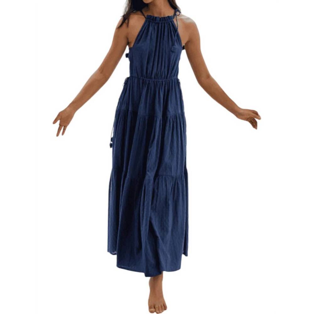 NEW ERICA WILSON bali dress in navy